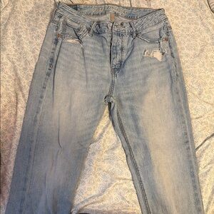 Light Blue Distressed Women's Jeans